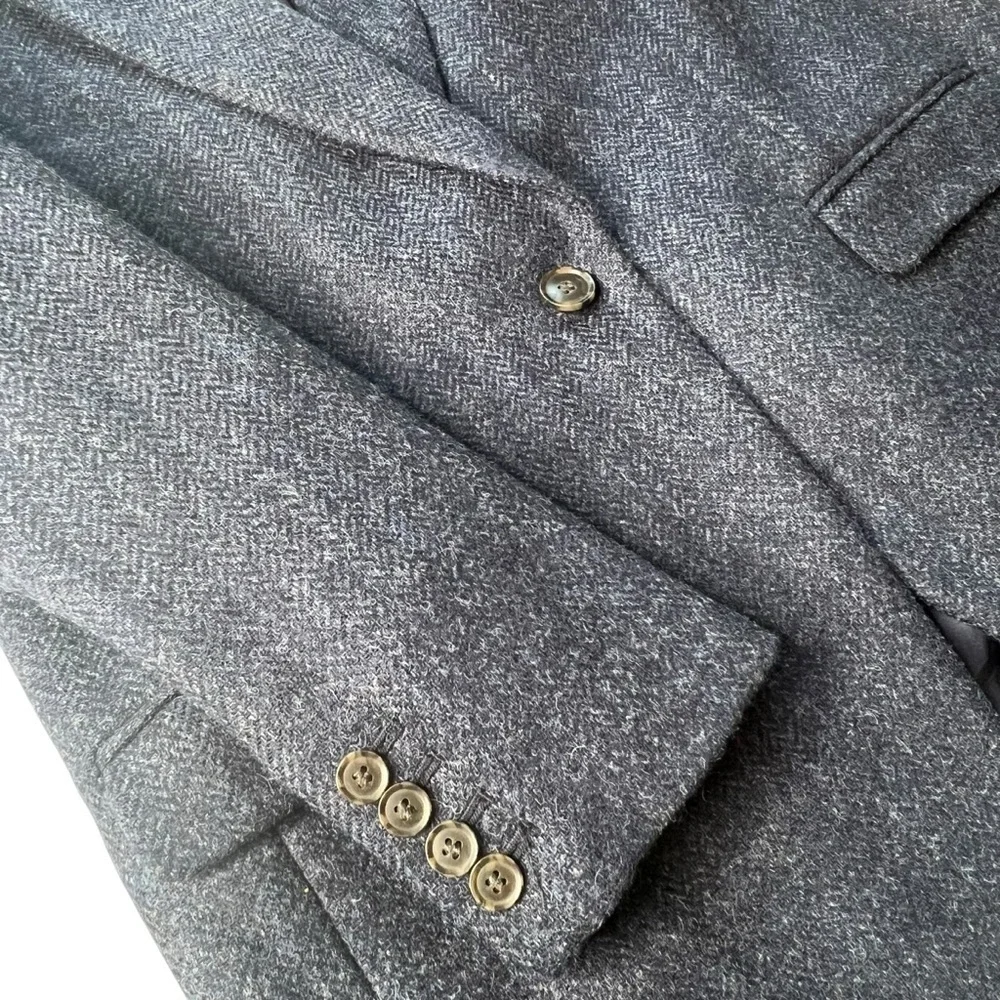 J.Crew Alfie Women’s Blazer in Navy English Wool Herringbone Size 12
